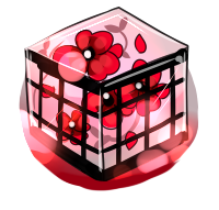 Blooming Red Cube